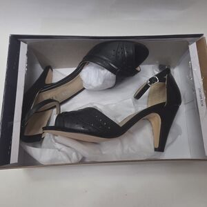 Chelsea Crew Black Strappy Heels